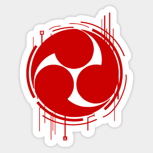 CYBER RONIN  浪人  [ CREST ] Sticker